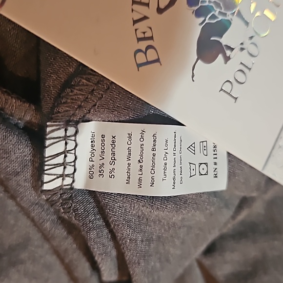 BEVERLY HILLS POLO CLUB Women Embroidered Logo Short Sleeve Crop Top Size S - Picture 8 of 8